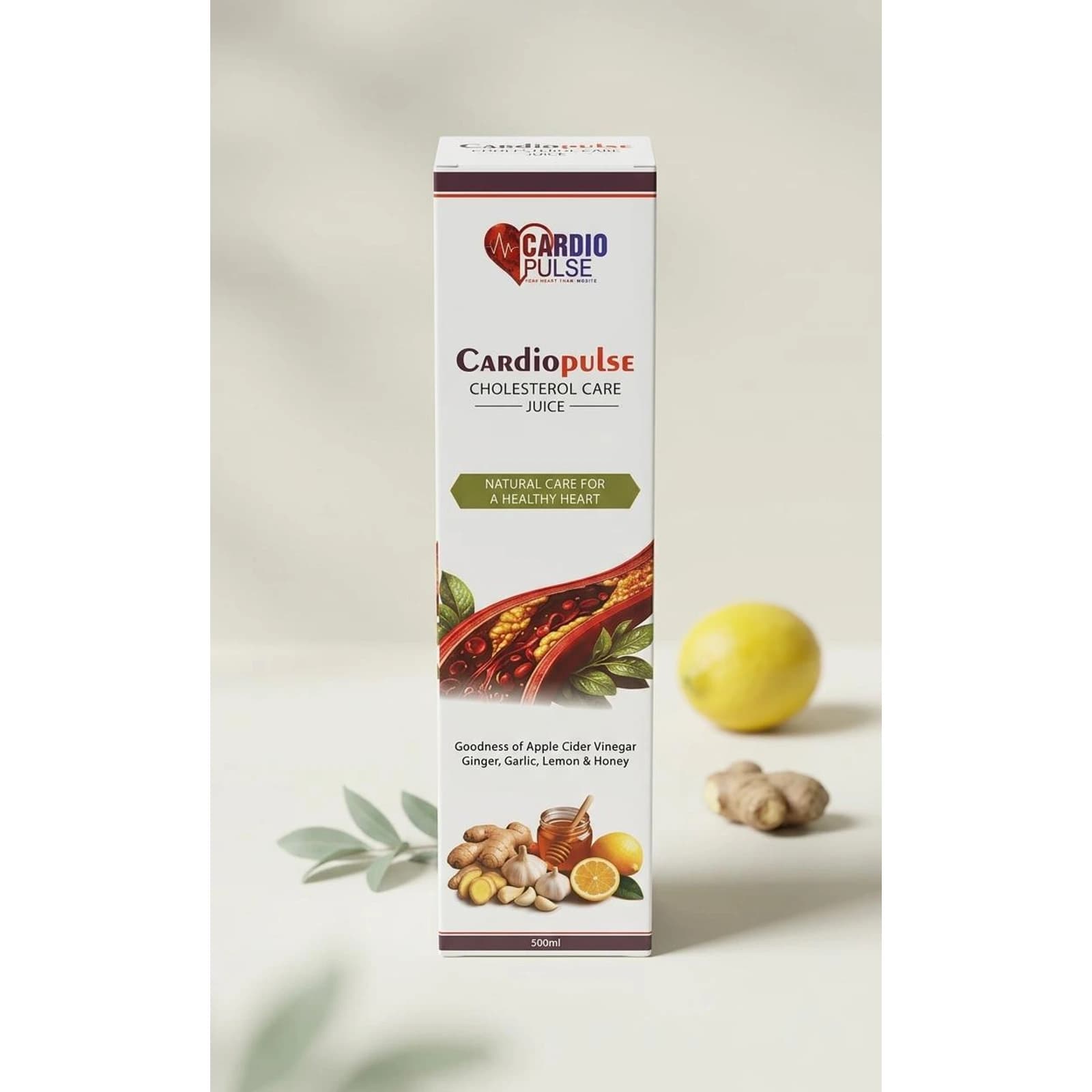 Cardiopulse Cholesterol Care Juice bottle